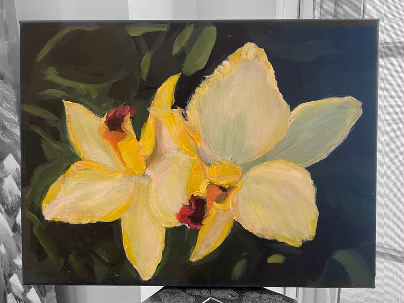 Yellow Cattelya by Arthur and Victoria